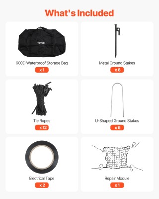 VEVOR Φορητό Ελεύθερο Κλουβί Μπέιζμπολ με Άνοιγμα για Μηχανή Ρίψεων...