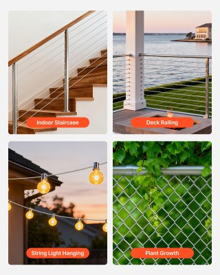 VEVOR Ανοξείδωτο Σύρμα 304 για Ράγες & Κήπους, 2mm, 35.1μ, 2kN Αντο... VEVOR Ανοξείδωτο Σύρμα 304 για Ράγες & Κήπους, 2mm, 35.1μ, 2kN Αντο...