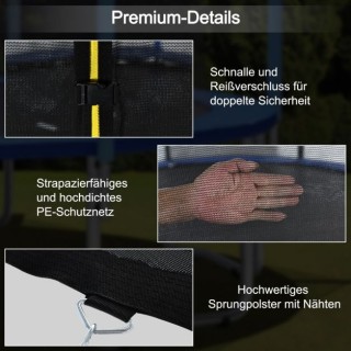 Τραμπολίνο Eξωτερικού Xώρου 244cm για Παιδιά και Ενήλικες, σε Μαύρ... Τραμπολίνο Eξωτερικού Xώρου 244cm για Παιδιά και Ενήλικες, σε Μαύρ...