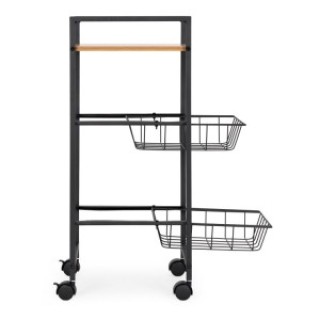 ModernHome Τροχήλατο Κουζίνας με 2 καλάθια και ράφι, οργανωτής με ρ... ModernHome Τροχήλατο Κουζίνας με 2 καλάθια και ράφι, οργανωτής με ρ...