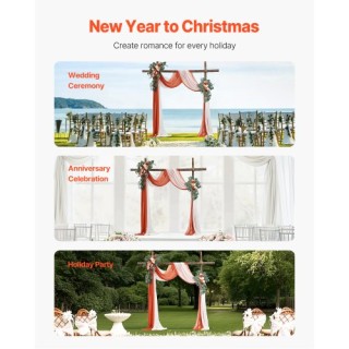 VEVOR Σετ Τεχνητών Λουλουδιών Γάμου Πορτοκαλί με 2 Λουλούδια & 2 Υφ... VEVOR Σετ Τεχνητών Λουλουδιών Γάμου Πορτοκαλί με 2 Λουλούδια & 2 Υφ...