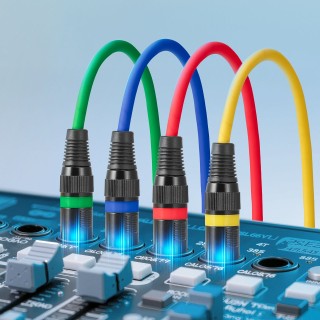 VEVOR Υψηλής Ποιότητας XLR Καλώδια 7.62μ - Σετ 4 με Χρυσές Επαφές &... VEVOR Υψηλής Ποιότητας XLR Καλώδια 7.62μ - Σετ 4 με Χρυσές Επαφές &...