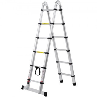 VEVOR Τηλεσκοπική Σκάλα Επέκτασης 12.5FT σε Σχήμα Α με Μπάρα Σταθερ... VEVOR Τηλεσκοπική Σκάλα Επέκτασης 12.5FT σε Σχήμα Α με Μπάρα Σταθερ...