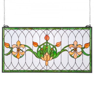 VEVOR Βιτρό Κρεμαστό Παράθυρο Τίφανι 32x17 Ίντσες HXFXCSBLBHXFJM702... VEVOR Βιτρό Κρεμαστό Παράθυρο Τίφανι 32x17 Ίντσες HXFXCSBLBHXFJM702...