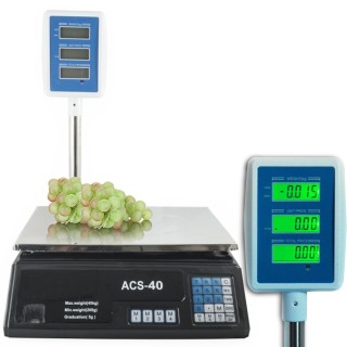 BAKAJI Επαγγελματική Ηλεκτρονική Ζυγαριά με Διπλή Ψηφιακή Οθόνη Μέ... BAKAJI Επαγγελματική Ηλεκτρονική Ζυγαριά με Διπλή Ψηφιακή Οθόνη Μέ...