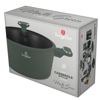 Berlinger Haus Κατσαρόλα με Καπάκι (6,1 Λίτρα)  Matte Green BH-8202