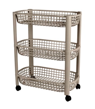 Καρότσι Κουζίνας 3 Επιπέδων 59 x 46,5 x 26 cm Γκρι Ανοιχτό Urban Li... Καρότσι Κουζίνας 3 Επιπέδων 59 x 46,5 x 26 cm Γκρι Ανοιχτό Urban Li...