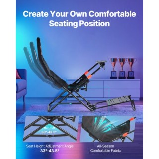 VEVOR Πτυσσόμενη & Ρυθμιζόμενη Βάση Τιμονιού για Αγώνες - Μαύρη BXS... VEVOR Πτυσσόμενη & Ρυθμιζόμενη Βάση Τιμονιού για Αγώνες - Μαύρη BXS...