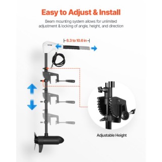 VEVOR Ισχυρός Ηλεκτρικός Κινητήρας Θαλάσσης 24V για Σκάφη SDKTDMD24...