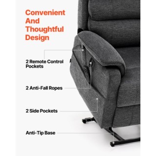 VEVOR Ηλεκτρική Πολυθρόνα Μασάζ & Θέρμανσης 975 x 830 x 75 mm Γκρι... VEVOR Ηλεκτρική Πολυθρόνα Μασάζ & Θέρμανσης 975 x 830 x 75 mm Γκρι...