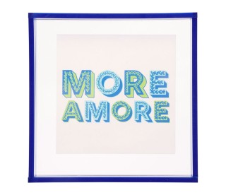 Ostaria Διακοσμητικό τοίχου Ακρυλικό Amore μπλε 14x14cm -37558 Ostaria Διακοσμητικό τοίχου Ακρυλικό Amore μπλε 14x14cm -37558