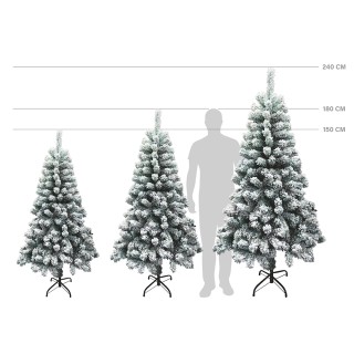 Galileo Χιονισμένο Χριστουγεννιάτικο Δέντρο 650 κλαδιά ύψος 180 εκ ...