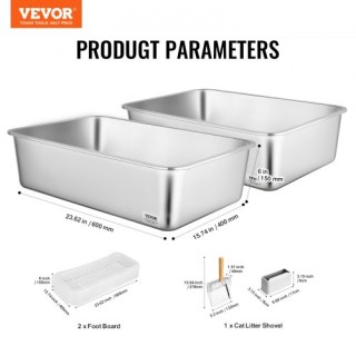 VEVOR Κουτί Άμμου Γάτας 6 με Φίλτρο και Αντιοσμητική Λειτουργία KF... VEVOR Κουτί Άμμου Γάτας 6 με Φίλτρο και Αντιοσμητική Λειτουργία KF...