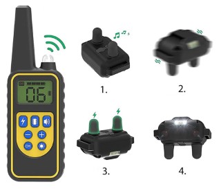 Wellturn WT776 Ηλεκτρικό Κολάρο Εκπαίδευσης Σκύλου με Τηλεχειριστήρ...