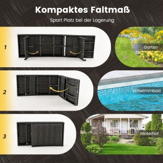 Costway Πτυσσόμενη Ξαπλώστρα Βεράντας με Πολυτελή Άνεση και Ρυθμιζ... Costway Πτυσσόμενη Ξαπλώστρα Βεράντας με Πολυτελή Άνεση και Ρυθμιζ...