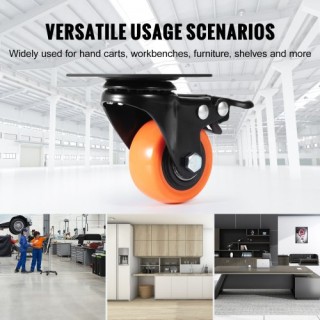 Ρόδες VEVOR 2 με Διπλό Κλείδωμα, Σετ 4 τεμ., 150 lbs Αντοχή, Αθόρυβ... Ρόδες VEVOR 2 με Διπλό Κλείδωμα, Σετ 4 τεμ., 150 lbs Αντοχή, Αθόρυβ...