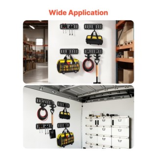 VEVOR Σετ Ράγες Δεσίματος E-Track για Βαν & Τρέιλερ 4 Ράγες 0,4μ, Ά...