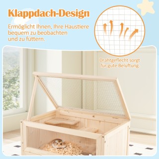 Costway Κλουβί Χάμστερ με Ακρυλική Πλάκα και Ασφαλή Πόρτα PW10121NA Costway Κλουβί Χάμστερ με Ακρυλική Πλάκα και Ασφαλή Πόρτα PW10121NA