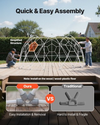VEVOR Διάφανος Θόλος Κήπου, 2.9 x 1.75 m Εξωτερική Διάφανη Σκηνή Bu... VEVOR Διάφανος Θόλος Κήπου, 2.9 x 1.75 m Εξωτερική Διάφανη Σκηνή Bu...