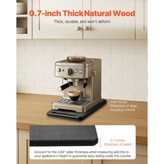 VEVOR Μαύρο Συρόμενος Δίσκος για Καφετιέρα 14.5 x 7.5 ίντσες CFSBHK...