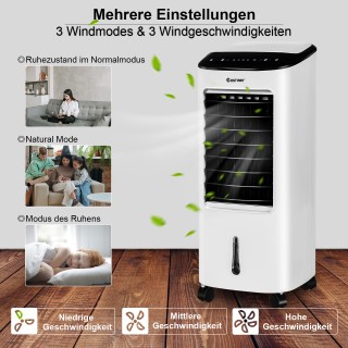 Costway Φορητό Κλιματιστικό 3 σε 1 με Ανεμιστήρα, Υγραντήρα & Καθαρ...