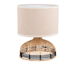 Ostaria Φυσικό φωτιστικό κορδόνι Lio μπεζ μαύρο -37728