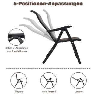 Costway Πτυσσόμενες Καρέκλες Rattan για Εσωτερικούς και Εξωτερικού... Costway Πτυσσόμενες Καρέκλες Rattan για Εσωτερικούς και Εξωτερικού...