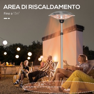 Outsunny Outsunny Outdoor Heater Mushroom με 3 θερμοκρασίες και ρυθ...