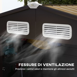 Outsunny Steel Garden υπόστεγο με αεραγωγούς και κλειδαριά, 1,9x1,3... Outsunny Steel Garden υπόστεγο με αεραγωγούς και κλειδαριά, 1,9x1,3...