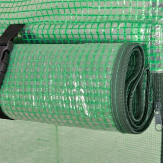 Θερμοκήπιο Outsunny Garden Tunnel, 2 κυλιόμενες πόρτες 4 παράθυρα α... Θερμοκήπιο Outsunny Garden Tunnel, 2 κυλιόμενες πόρτες 4 παράθυρα α...