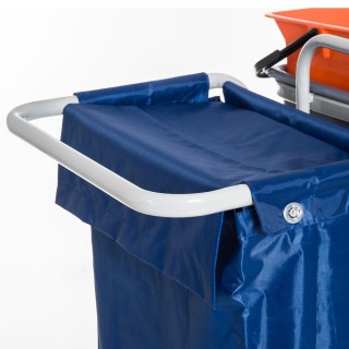Homcom Professional Cleaning Cart with 4 Bucket Wheels Canvas Bag, ... Homcom Professional Cleaning Cart with 4 Bucket Wheels Canvas Bag, ...
