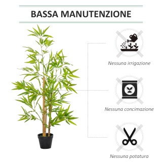 Outsunny Σετ 2 φυτά μπαμπού Τεχνητή σε γλάστρα 120cm για εσωτερικού... Outsunny Σετ 2 φυτά μπαμπού Τεχνητή σε γλάστρα 120cm για εσωτερικού...