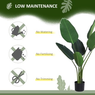 Φυτό Outsunny Τεχνητό Bird of Paradise Ύψος 120 cm με γλάστρα για ε... Φυτό Outsunny Τεχνητό Bird of Paradise Ύψος 120 cm με γλάστρα για ε...