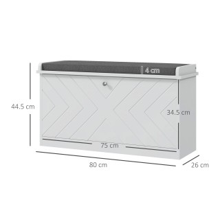 HOMCOM πάγκος παπουτσιών που εξοικονομεί χώρο με μαξιλάρι και πτυσσ... HOMCOM πάγκος παπουτσιών που εξοικονομεί χώρο με μαξιλάρι και πτυσσ...