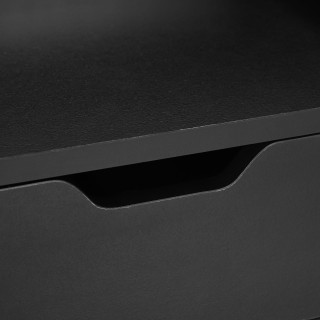 Σετ Κρεμαστά Ξύλινα Κομοδίνα 40 x 30 x 19.5 cm 2 τμχ Χρώματος Μαύρο...