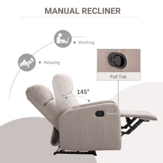 HOMCOM Relax Πολυθρόνα Ανακλινόμενη έως 168° με Υποπόδιο, 66x83x107... HOMCOM Relax Πολυθρόνα Ανακλινόμενη έως 168° με Υποπόδιο, 66x83x107...