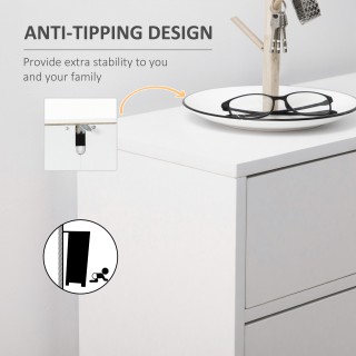 HOMCOM Μοντέρνα ντουλάπα παπουτσιών για 12 ζευγάρια παπούτσια με 2 ...