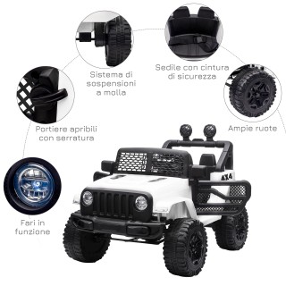 HOMCOM Electric Ride-On Vehicle for Children Jeep Off-Road με τηλεχ...