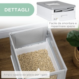 PawHut 2 Door PP Κλειστό κουτί απορριμμάτων γατών με σέσουλα και αφ... PawHut 2 Door PP Κλειστό κουτί απορριμμάτων γατών με σέσουλα και αφ...