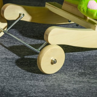 HOMCOM κουνιστή πολυθρόνα με ρόδες σε σχήμα δράκου για παιδιά 18-36...