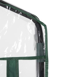 Outsunny Compact Μπαλκόνι Θερμοκήπιο με 4 Ράφια και Διαφανές Κάλυμμ...