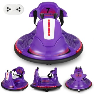 Costway  Παιδικό Αυτοκινητάκι Συγκρουόμενο 6V με LED Φώτα, Μουσική ...