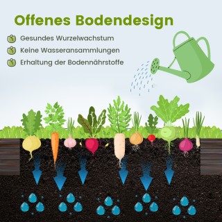 Costway Μεταλλικό Υπερυψωμένο Κήπος 240 x 120 x 30 εκ. για Εξωτερικ... Costway Μεταλλικό Υπερυψωμένο Κήπος 240 x 120 x 30 εκ. για Εξωτερικ...