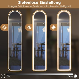 Costway LED Φωτιζόμενος Καθρέφτης Ολόσωμος με Ρυθμιζόμενο Φωτισμό ... Costway LED Φωτιζόμενος Καθρέφτης Ολόσωμος με Ρυθμιζόμενο Φωτισμό ...