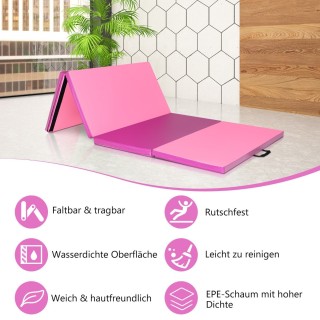 Costway Πτυσσόμενο Στρώμα Γυμναστικής με Επένδυση EPE και Αδιάβροχ... Costway Πτυσσόμενο Στρώμα Γυμναστικής με Επένδυση EPE και Αδιάβροχ...