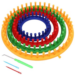 BAKAJI Σετ Κυκλικού Πλεκτού, Βελόνες και Αξεσουάρ 4τμχ για Καπέλα 0... BAKAJI Σετ Κυκλικού Πλεκτού, Βελόνες και Αξεσουάρ 4τμχ για Καπέλα 0...