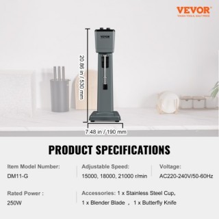 Μηχανή Παρασκευής Μιλκσέικ VEVOR 375W Ανοξείδωτη Blender Ποτών DTN... Μηχανή Παρασκευής Μιλκσέικ VEVOR 375W Ανοξείδωτη Blender Ποτών DTN...