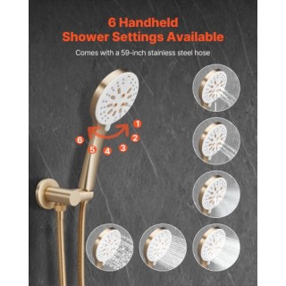 VEVOR Σετ Βρύσης Ντους με Στρογγυλή Κεφαλή Ντους 10 και Χειρολαβή, ... VEVOR Σετ Βρύσης Ντους με Στρογγυλή Κεφαλή Ντους 10 και Χειρολαβή, ...