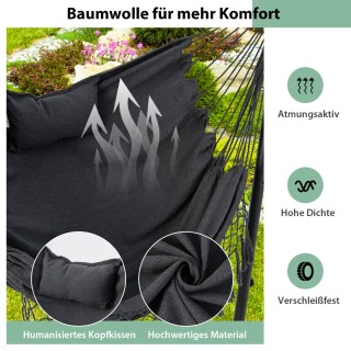 Costway Ρυθμιζόμενη Γκρι Κρεμαστή Καρέκλα με Μαξιλάρι και Σταντ NP1... Costway Ρυθμιζόμενη Γκρι Κρεμαστή Καρέκλα με Μαξιλάρι και Σταντ NP1...