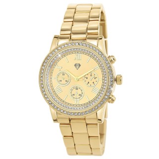 So Charm Ρολόι με μπρασελέ διακοσμημένο με Κρύσταλλα Swarovski,Χρυσ...